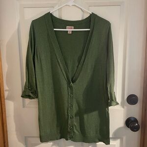 Mossimo Supply Co. Olive Knit Sweater